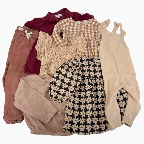 Toddler Girl Neutral Earth Tone Clothing Bundle | Size 18M-5T - Picture 14 of 14